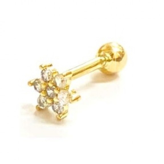 Piercing Zircônias Flor