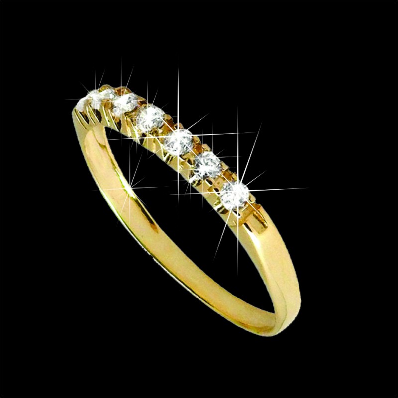 Anel de Ouro 18K código 31306 Anel de Ouro 18K código 31306