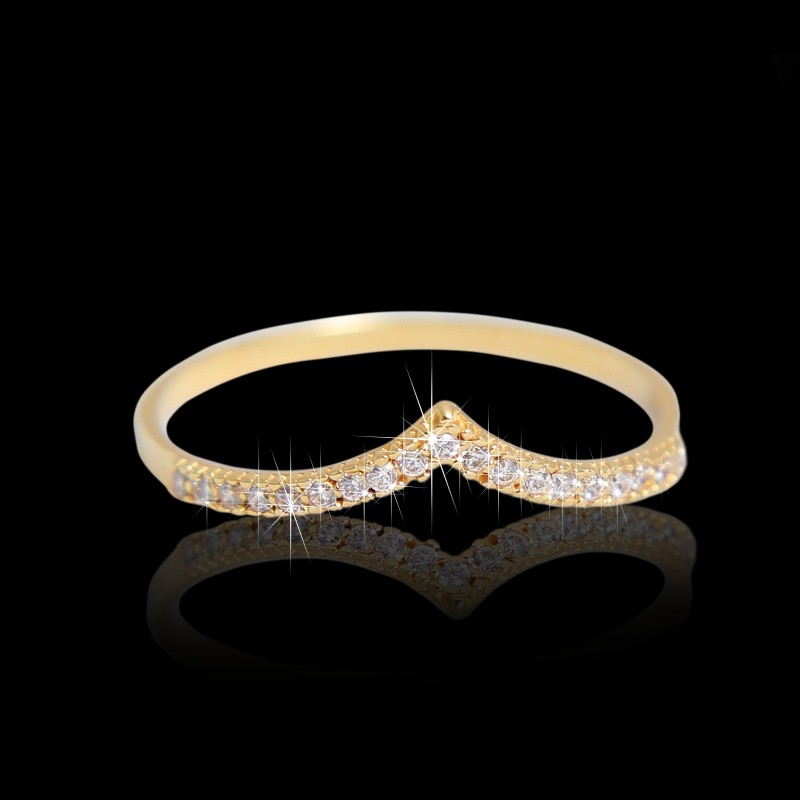 Anel de Ouro 18K com Zircônias código 31370 Anel de Ouro 18K com Zircônias código 31370