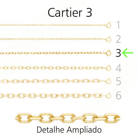 Corrente de Ouro 18K  Cartier n.3