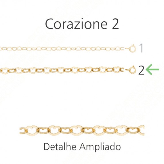 Corrente de Ouro 18K  Corazione n.2