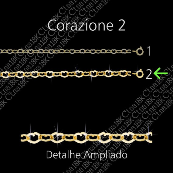 Corrente de Ouro 18K  Corazione n.2