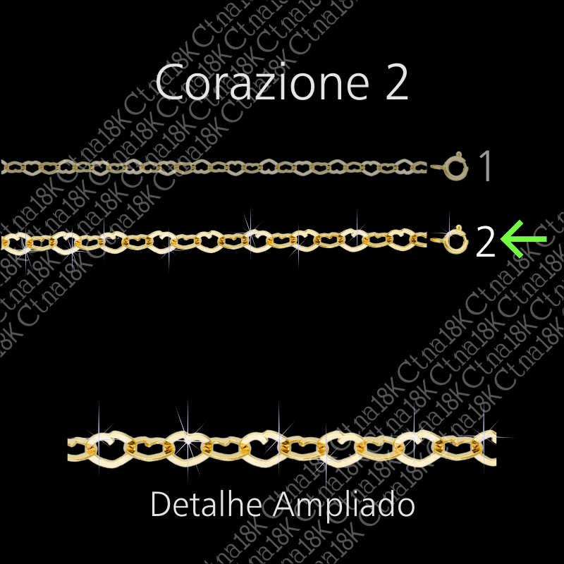 Corrente de Ouro 18K  Corazione n.2