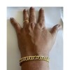 Pulseira de Ouro 18K Grumê Dupla 11.5mm largura 22cm comprimento  aproximadamente 22gr     código 37489-12x22cm