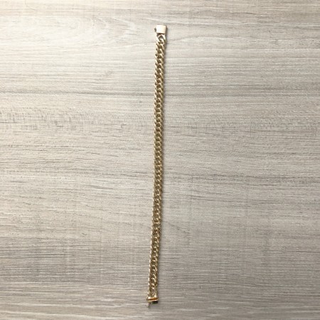 Pulseira de Ouro 18K Grumê Dupla 8mm largura 21cm comprimento  aproximadamente 11.5gr   código 37489-21cm