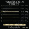 Tornozeleira 23cm Veneziana
