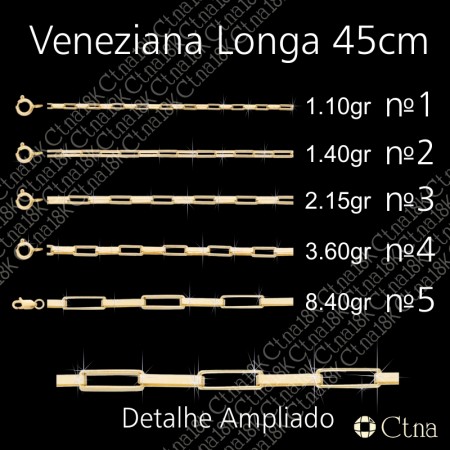 Corrente 45cm Veneziana Longa