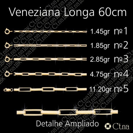 Corrente 60cm Veneziana Longa