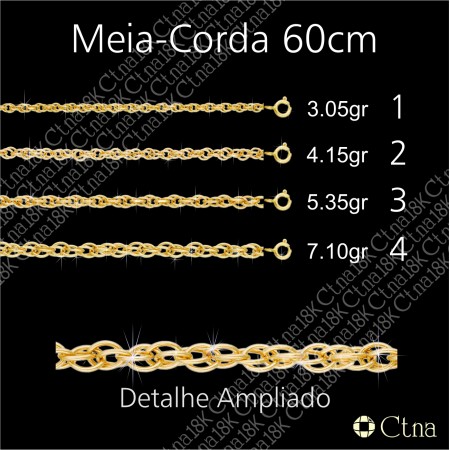 Corr 60cm Meia Corda