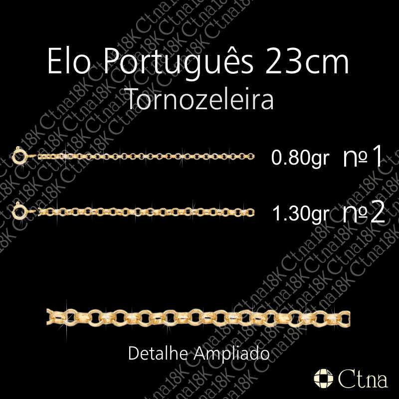 Tornozeleira 23cm Elo Português