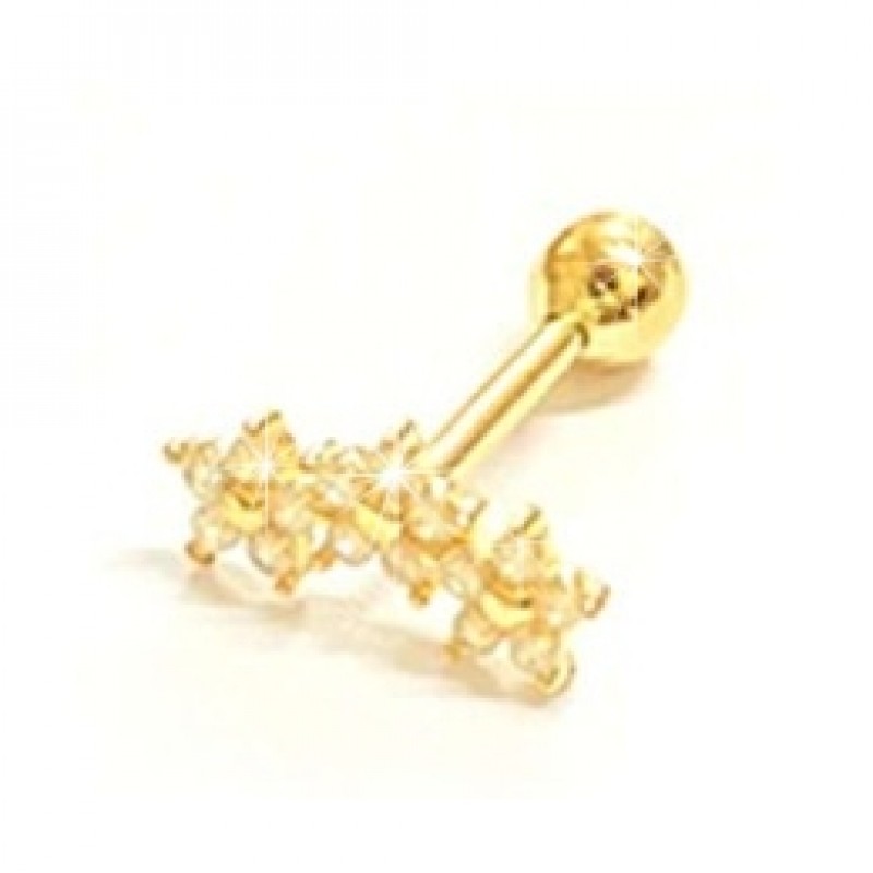 Piercing Zircônias Flores