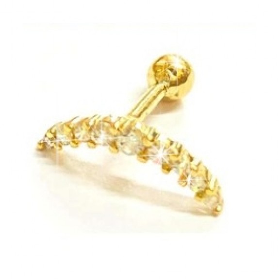 Piercing Zircônias Meia Lua