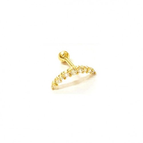 Piercing Zircônias Meia Lua