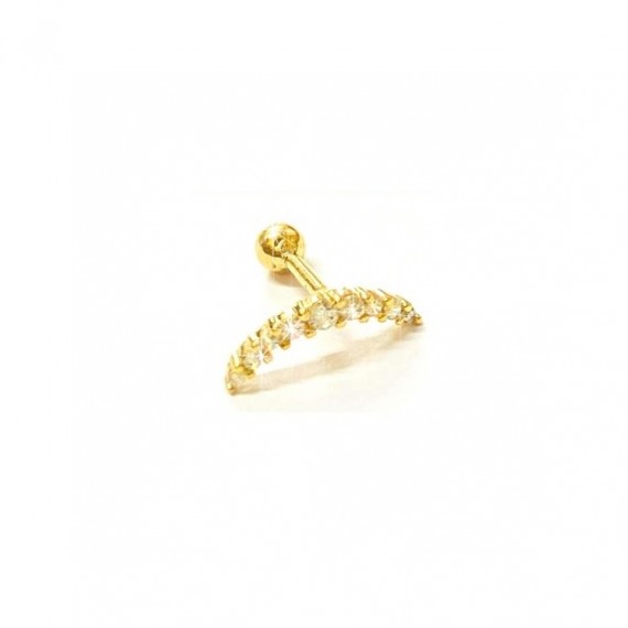 Piercing Zircônias Meia Lua Piercing Zircônias Meia Lua