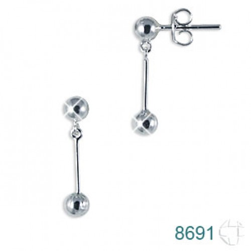 Brinco de Prata   código: 8691