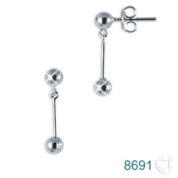Brinco de Prata   código: 8691