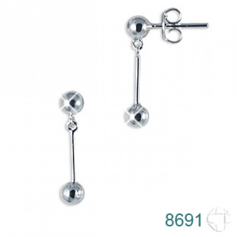 Brinco de Prata   código: 8691