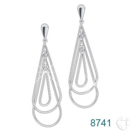 Brinco de Prata   código: 8741